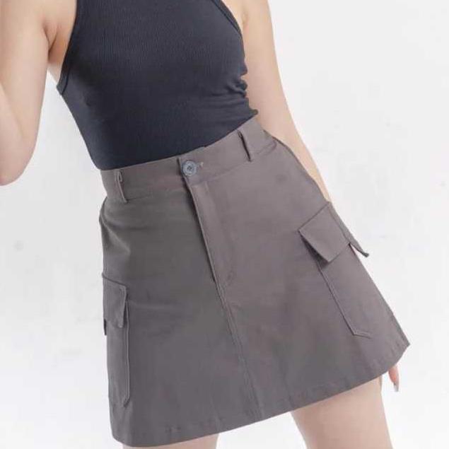 Rok Cargo Pendek // Rok Katun Twill Combet Premium