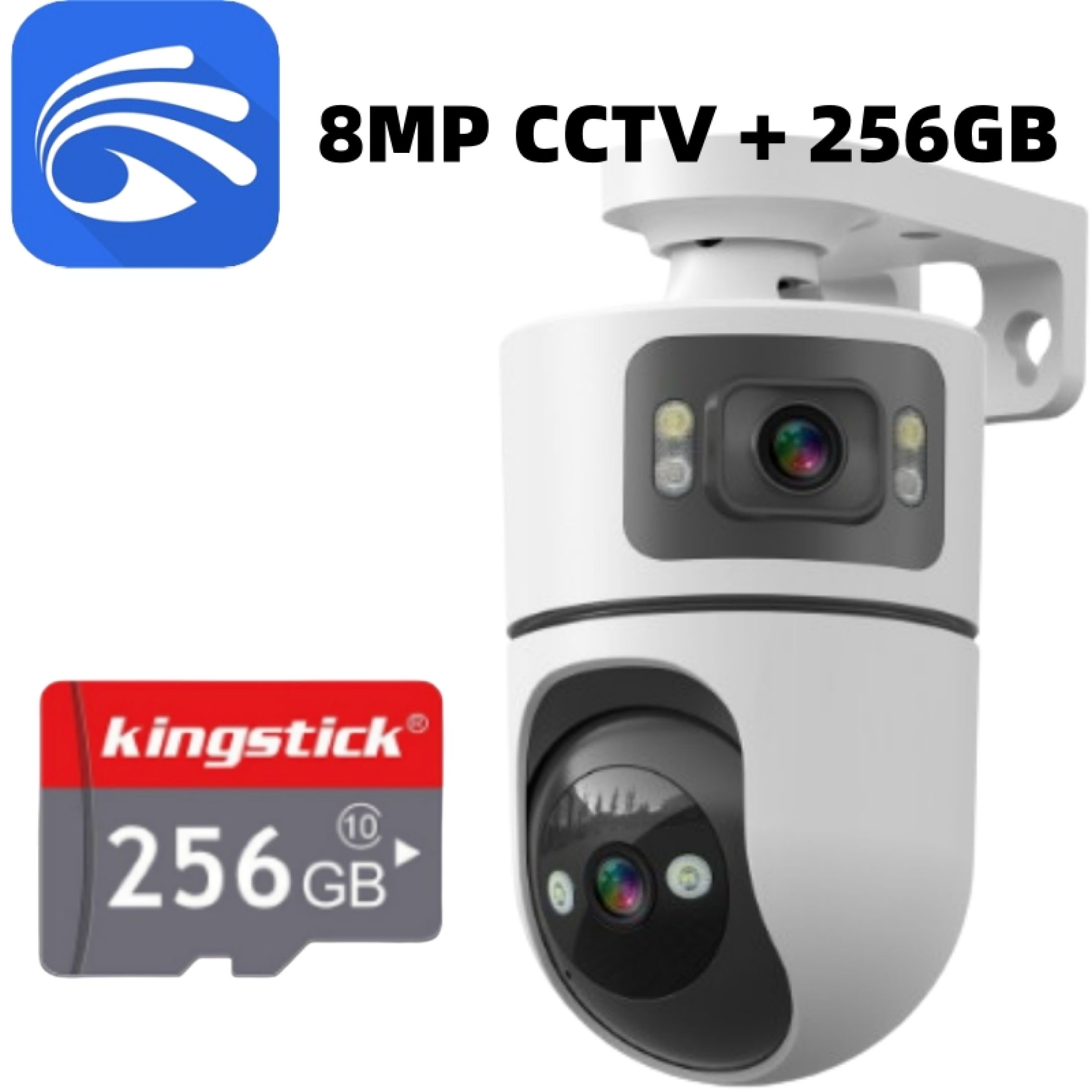Kamera CCTV YooSee Dual Lens Kartu SIM 4G/Koneksi WiFi 1080P HD Night Vision Auto Tracking Two-Way Audio Security Cam cctv sambung hp jarak jauh