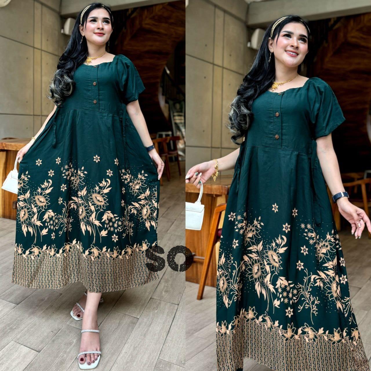daster viral tiktok 2024 - daster terbaru 2024 kekinian - daster wanita jumbo - dress busui kancing depan busui jumbo ld 120