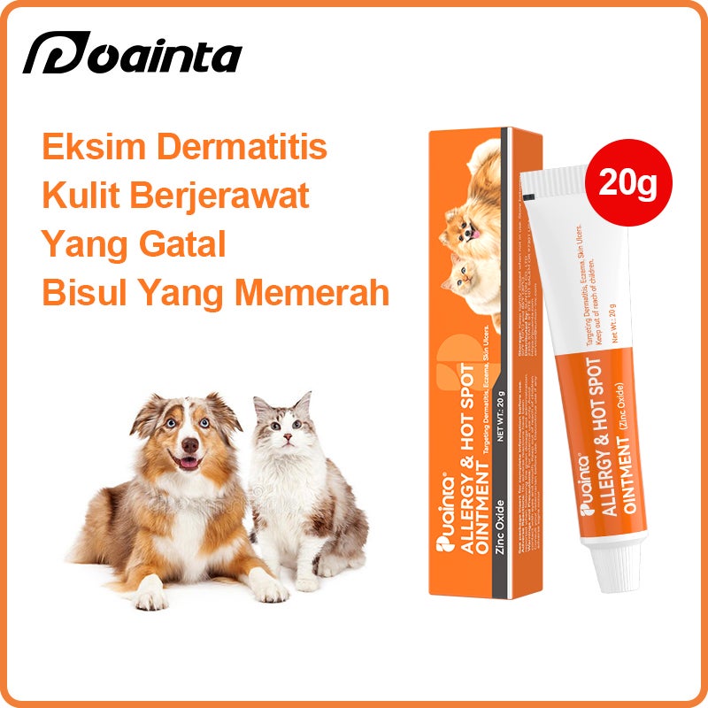PUAINTA 20g Salep Obat Luka Kucing Anjing Atasi Benjolan Gatal Eksim Borok Dermatitis