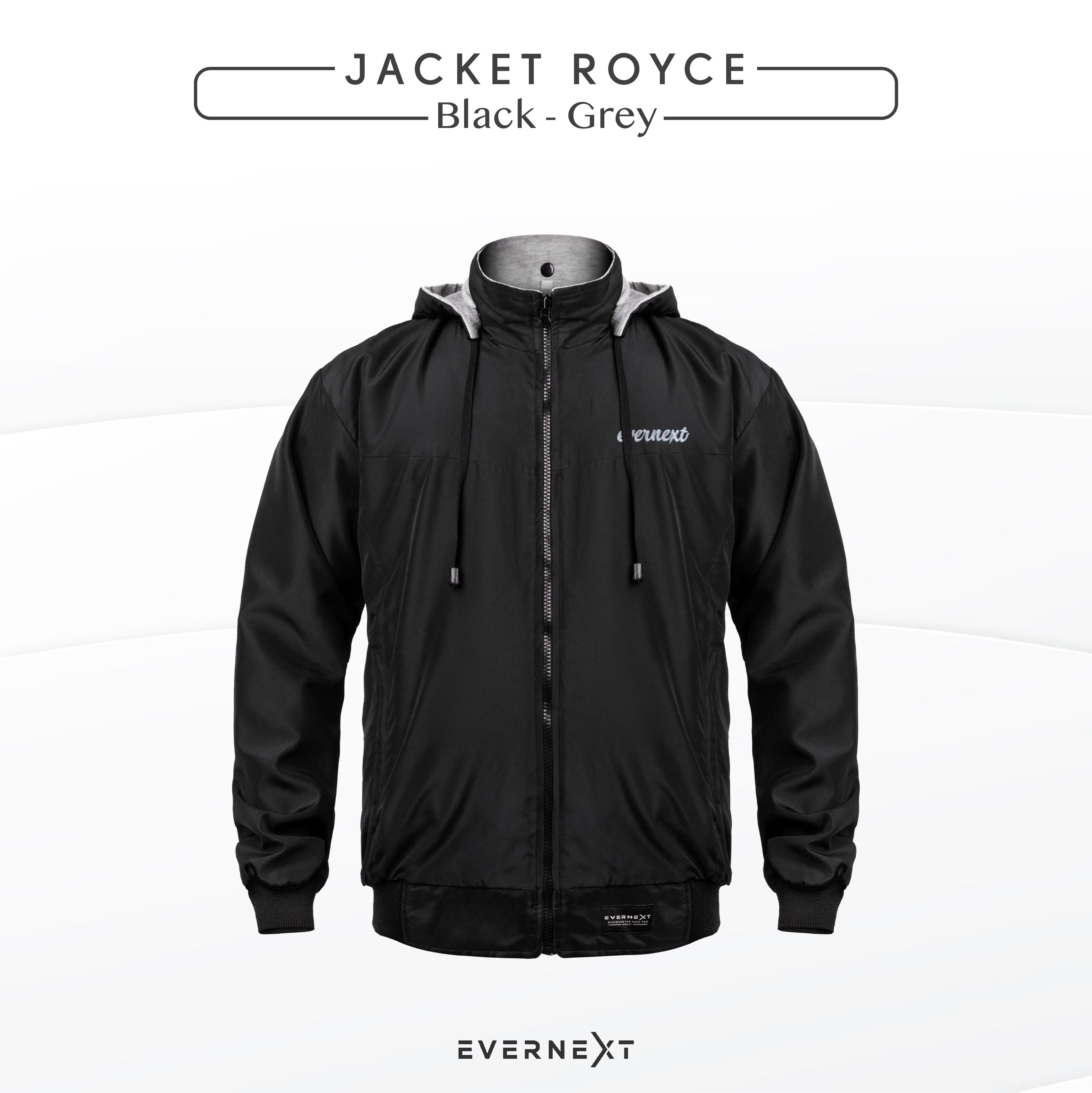 EVERNEXT - JAKET BOLAK BALIK PRIA JAKET OUTDOOR COWOK JAKET MOTOR ROYCE REVERSIBLE JACKET PRIA