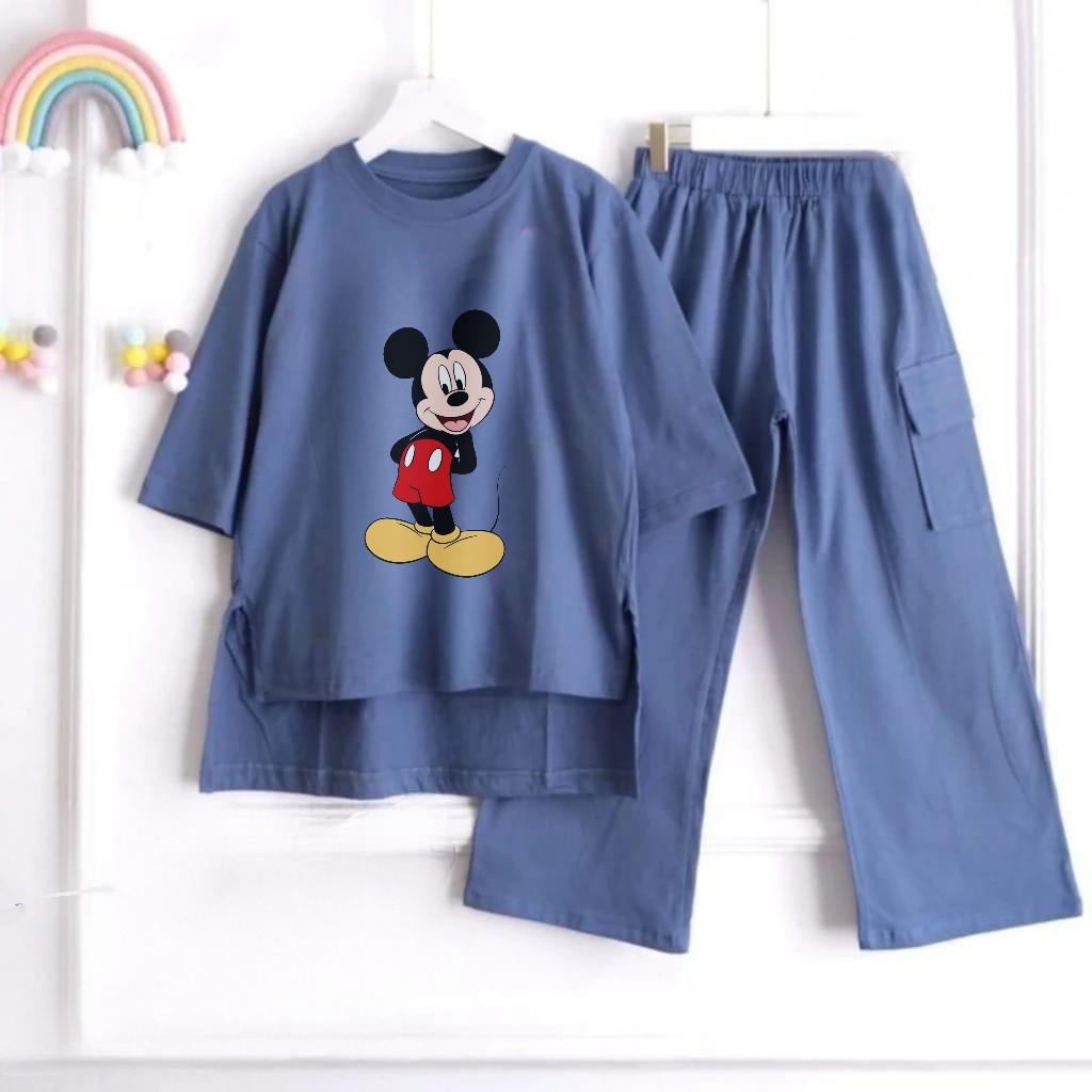 MICKEYY SET KIDS/SETELAN ANAK PEREMPUAN /FASHION ANAK 3-12 TAHUN/BAJU VIRAL