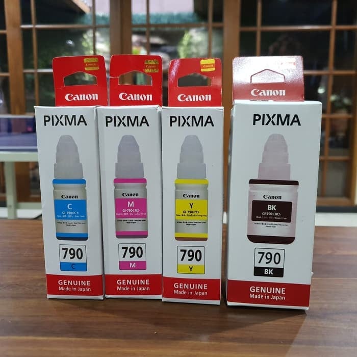 1 SET PAKETAN Tinta Canon PIXMA GL-790 FOR G1010/G2010/G3010/G4010 -BLACK CYAN YELLOW MAGENTA