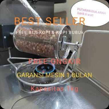 Mesin roasting kopi dan kacang / Mini Coffee Roaster / Alat sangrai Biji kopi 1kg / Mesin kopi Murah