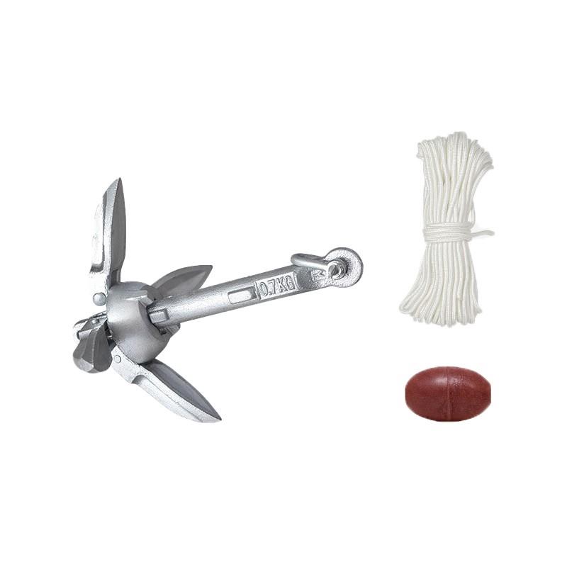 Jangkar Kapal Folding Boat Anchor Jangkar Lipat 0.7/1.5 KG Jangkar Perahu Untuk Kapal Kecil Kano
