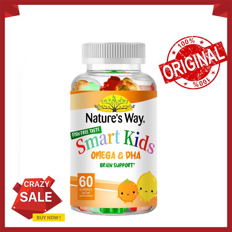 Formula bebas ikan! Natures Way Kids DHA Gummies: Kaya akan DHA dan Omega mendukung perkembangan otak. Pilihan terbaik bagi para ibu.