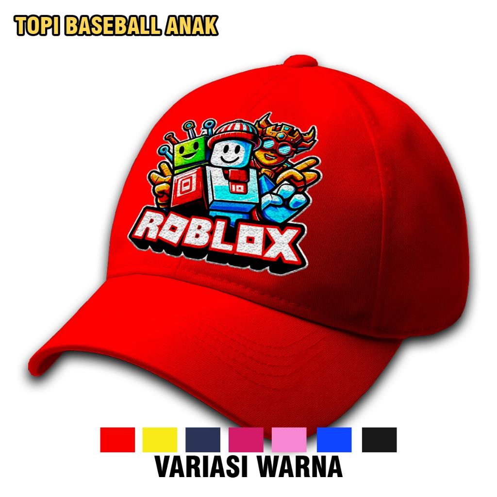 Topi Anak Topi Baseball Motif Roblox Laki Laki & Perempuan Premium Quality