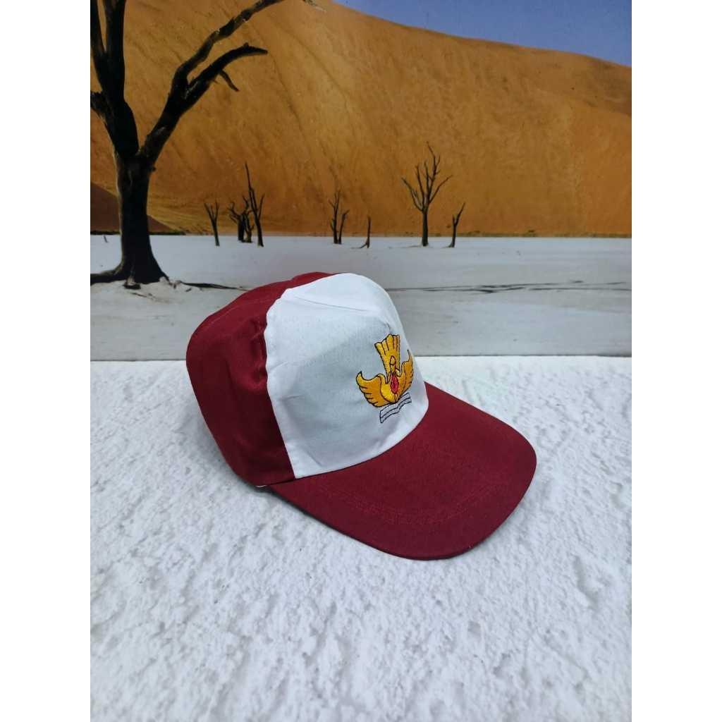TOPI SEKOLAH SD SMP MERAH PUTIH BIRU PUTIH HAT CAP SCHOOL SERAGAM