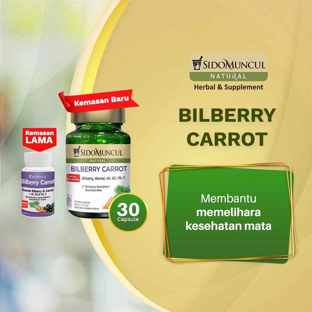 Sido Muncul Natural Bilberry Carrot 30 Kapsul - Mata Sehat Segar