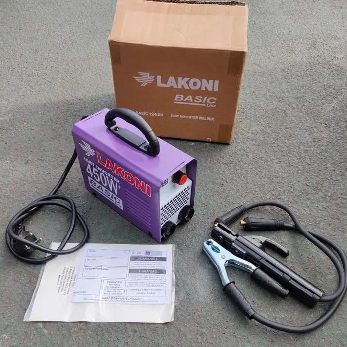 Mesin Las listrik Lakoni 450watt basic 124ixr Sedia juga kabel las set