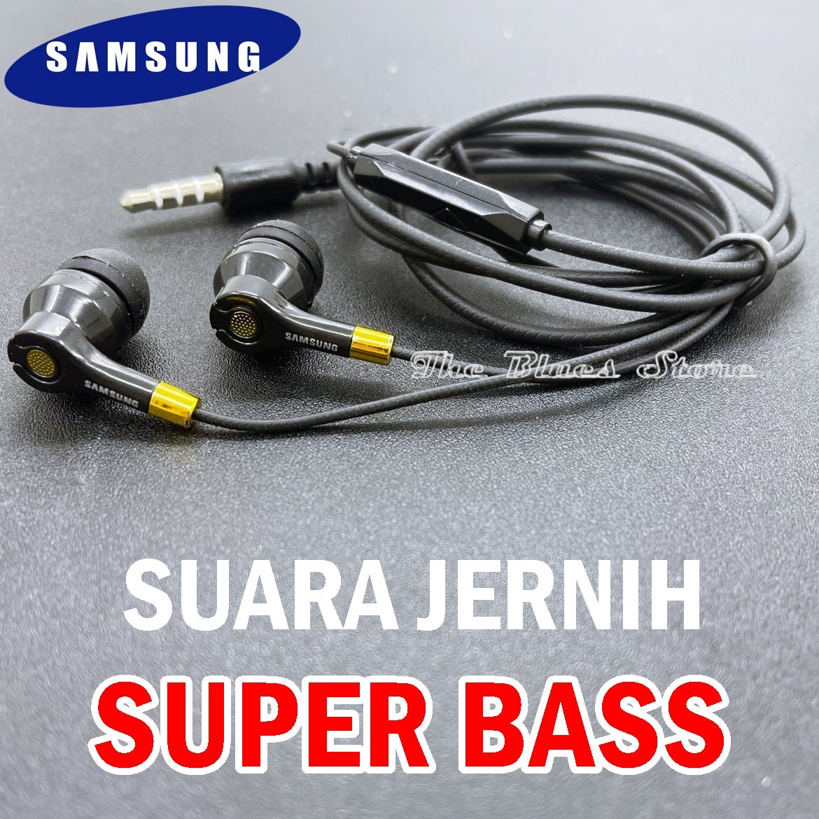 Samsung Headset MA-37 Hitam Super Bass For Samsung M15 M14 M07 M06 M05 M34 5G A15 A15 5G A13 A12 A11 A10 A10s A07 4G A06 5G A06 A05 A05s DAN SEMUA HP