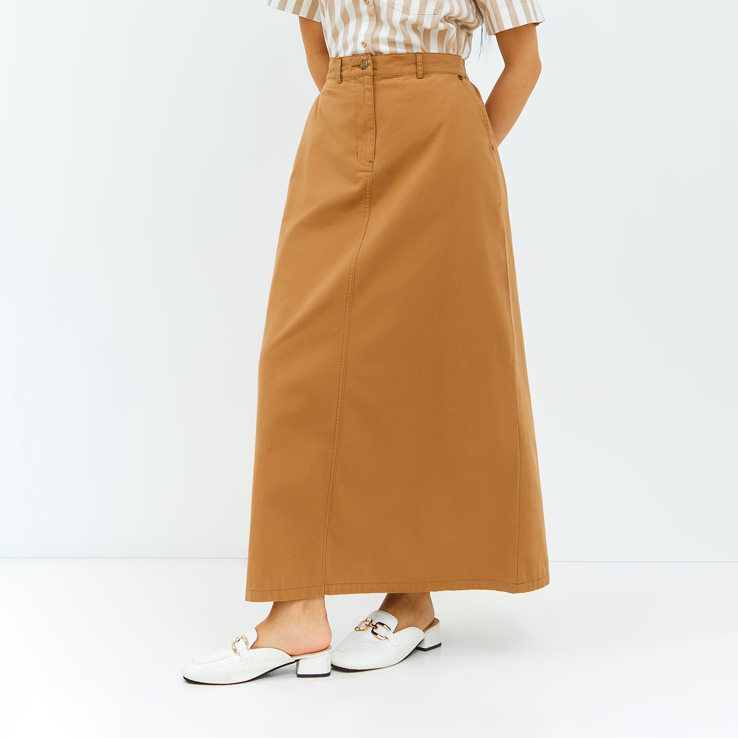 Geela Official - Carila Brown Skirt (G.21104) - Rok Wanita