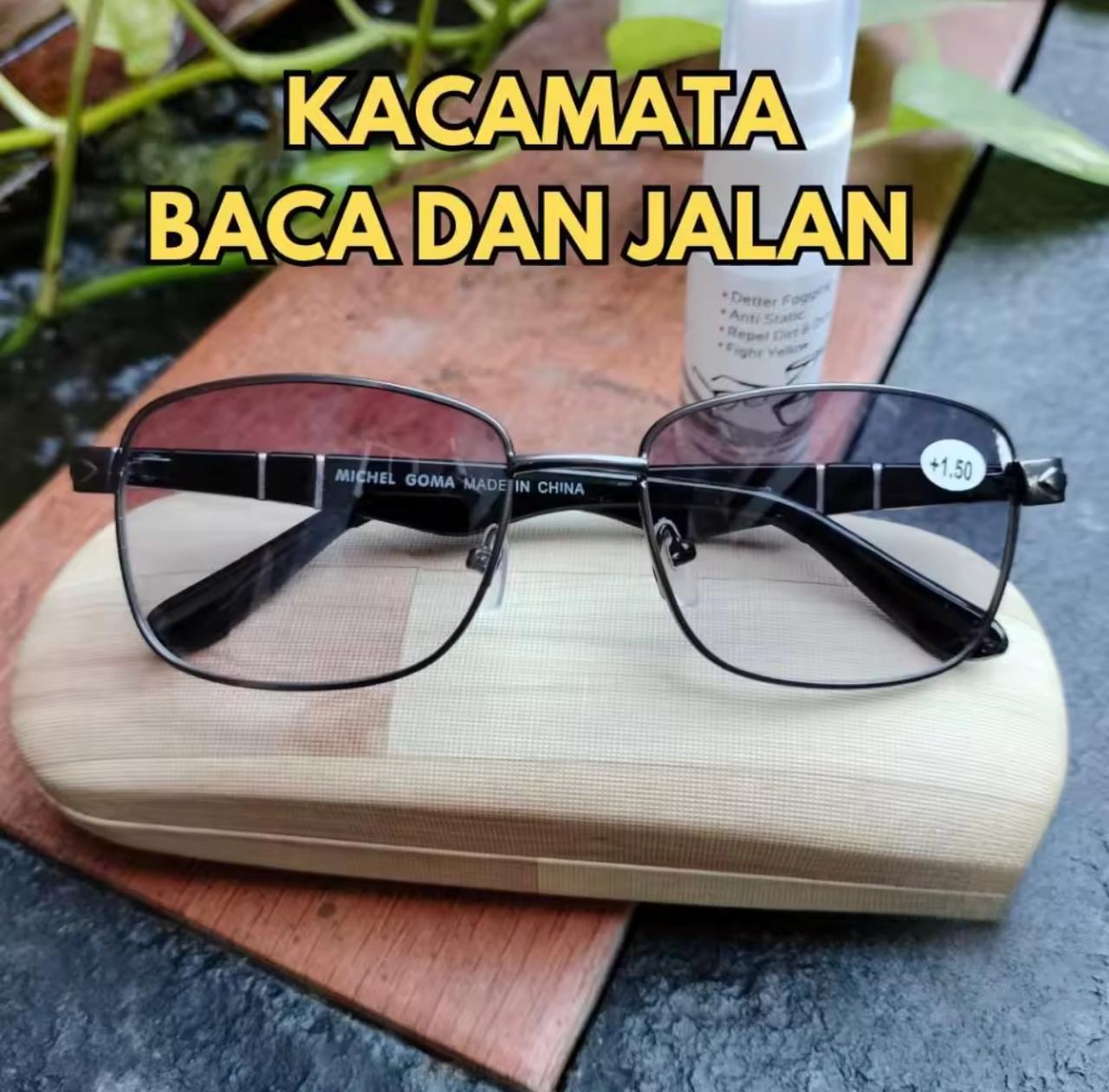 Kacamata Baca Plus Lensa Progressive Baca Dan Jalan Kacamata Baca Plus Double Fokus Multi Fungsi Jauh Dekat Lensa Gelap