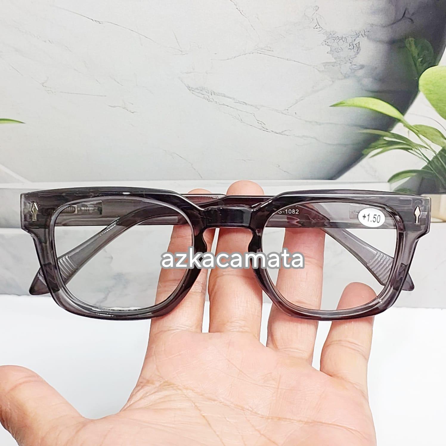 YS1082 Kacamata baca BOKAP NYOKAP lensa plus100 sd plus 300 kaki per frame tebal kaki per cod