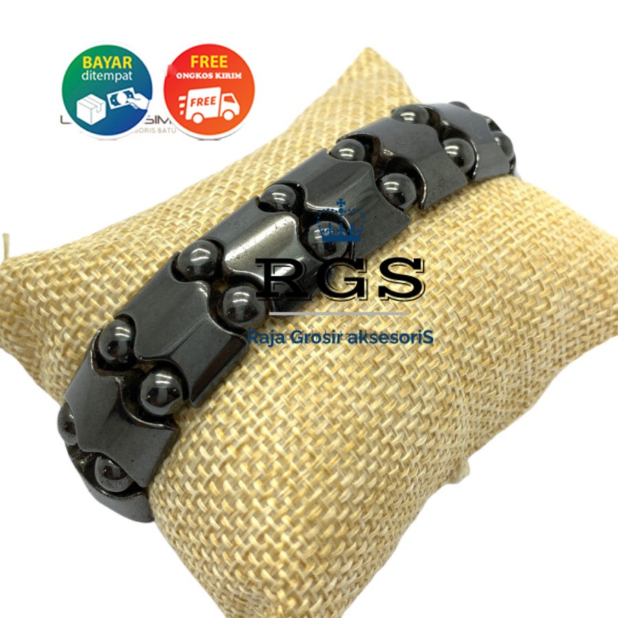 Gelang Pria Wanita Gelang Magnet Blustin Kode LM 02
