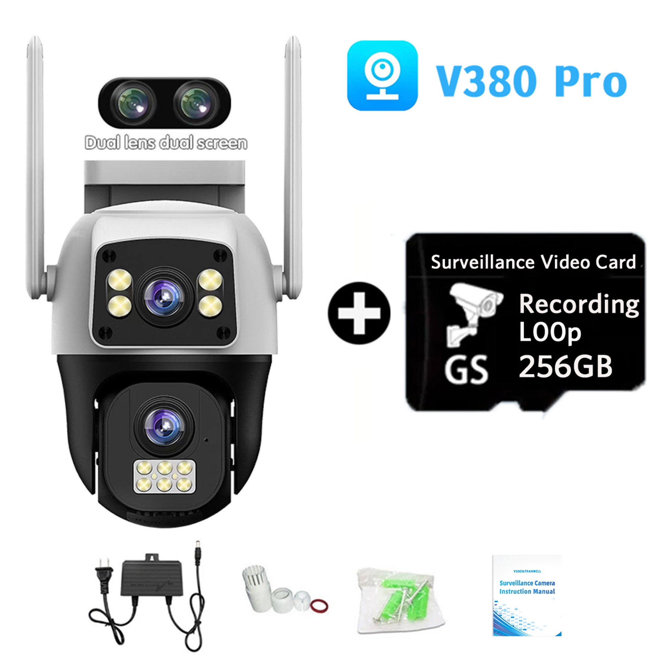 CCTV Kamera WIFI 4G V380 Pro jarak jauh wireless wifi Full HD 5MP Outdoor Indoor waterproof IP Securety CCTV Camera camera cctv wifi langsung ke hp cctv satu paket lengkap