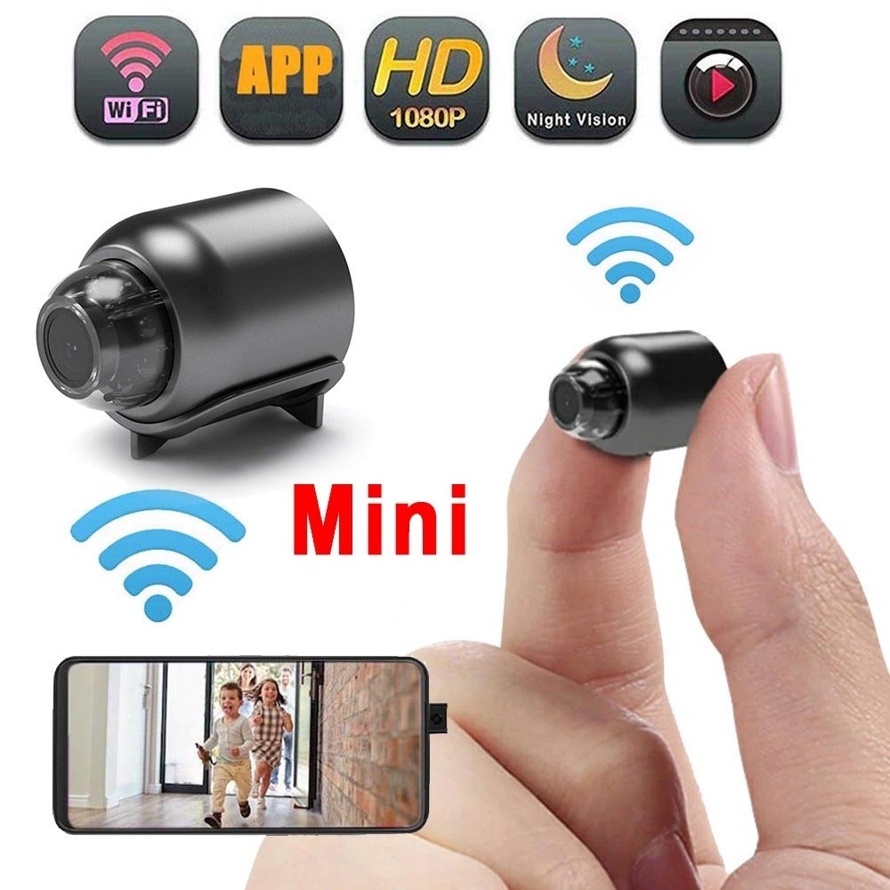 X5 Kamera CCTV Mini Tersembunyi Tanpa Kabel 1080p CCTV Wifi Jarak Jauh Lewat Hp Camera Cctv Kamera Kecil Bluetooth Camera Mini Bluetooth/Kamera Pengintai mini WIFI Hidden Spy camera HD CCTV Mini Cam Simpan video Pemantauan jarak jauh