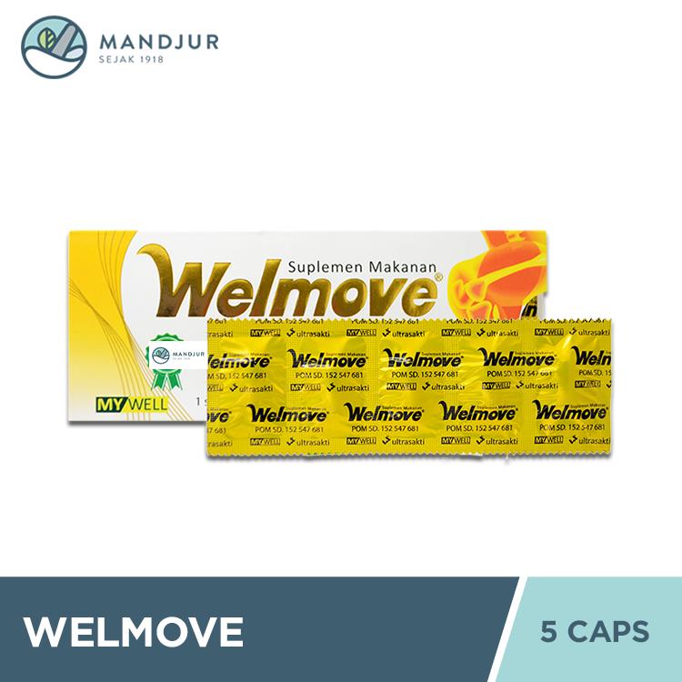 Welmove 5 Kaplet - Glukosamin Chondroitin untuk Kaku dan Nyeri Sendi