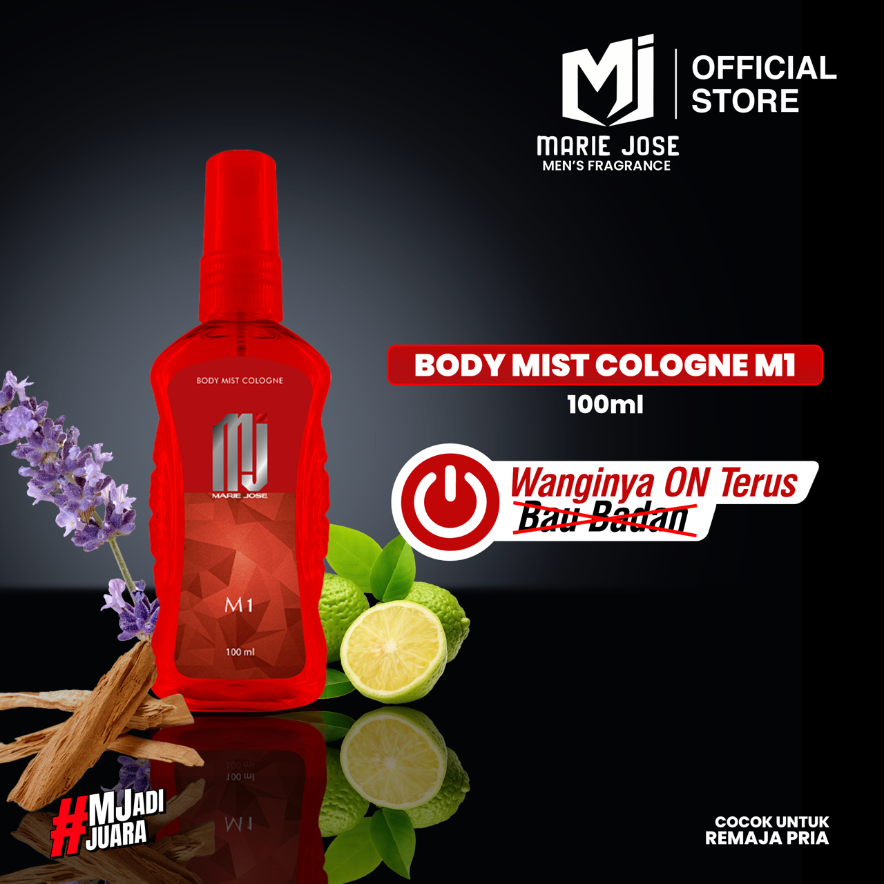 MJ (Marie Jose) Body Mist Red (M1) 100ml