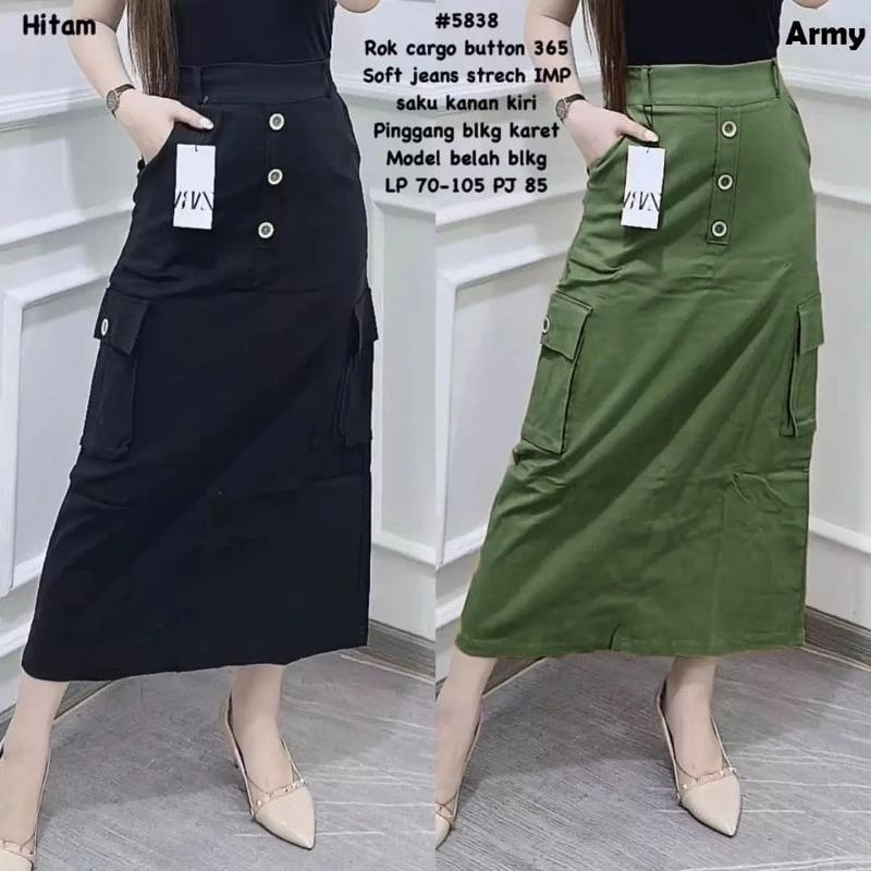 AR - INES ROK CARGO WANITA TWILL PREMIUM