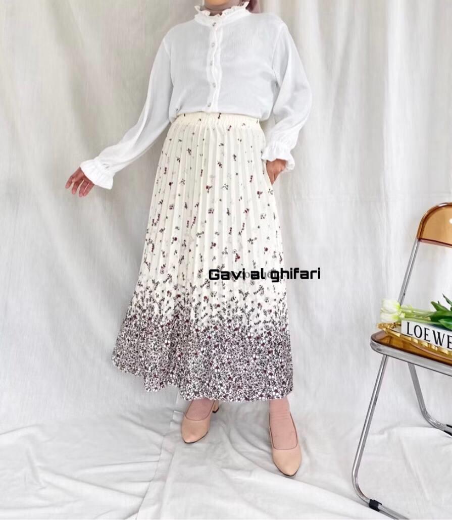 rok hyget motif kembang wanita dewasa elegan nyaman di pakai harga murah produk bagus