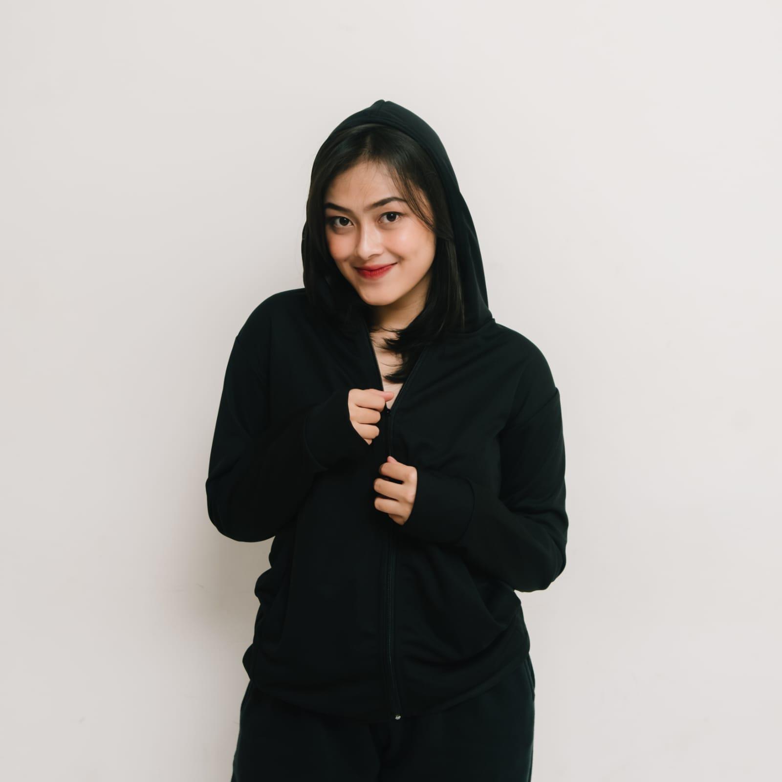 GRAFFITY - Jaket Dry Fit Olahraga Wanita Premium / Jacket Running Anti UV Terbaru