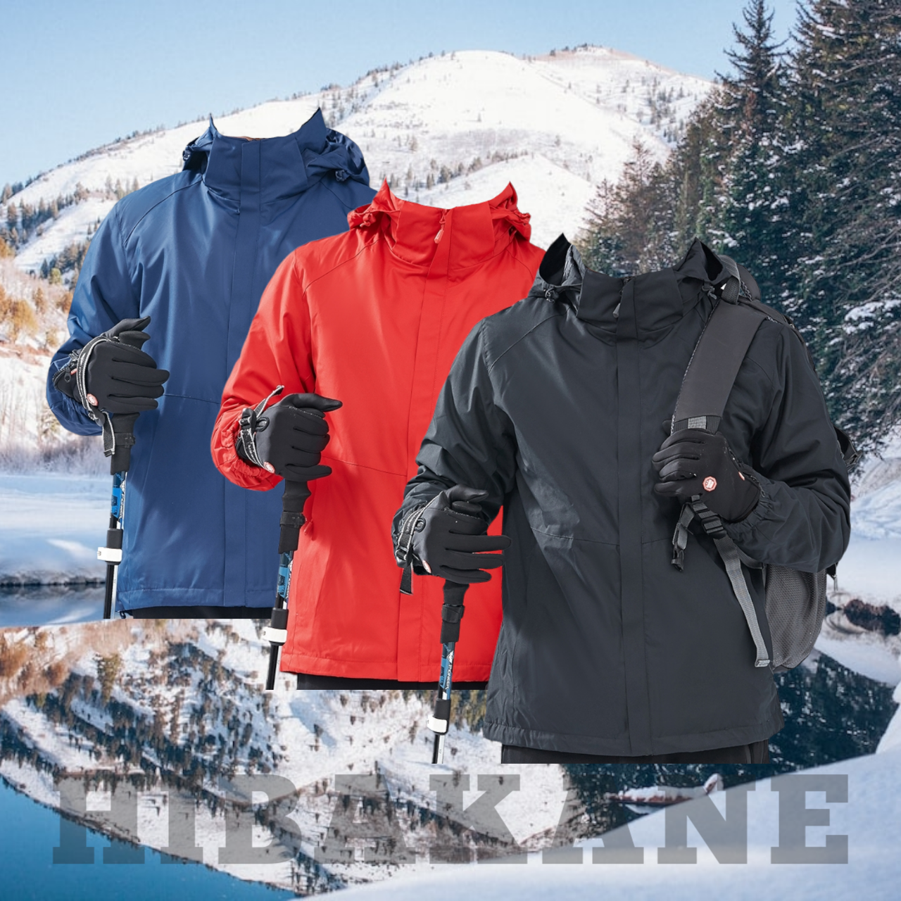 jaket outdoor hibakane/ jaket gunung waterproof / jaket pria premium / jaket berkendara / tidak tembus angin dan tahan air