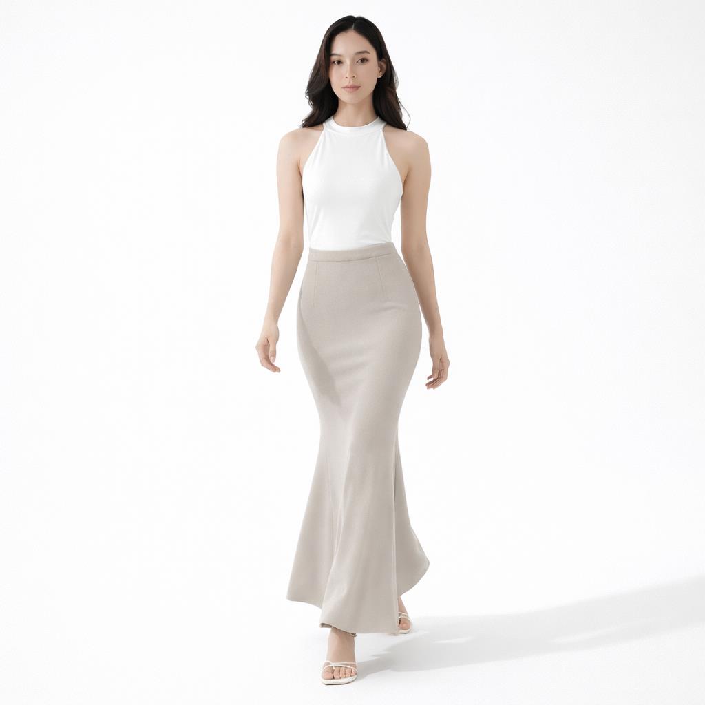 HaymeeIDN - Rok Duyung Polos Bawahan Mermaid Skirt Scuba Premium