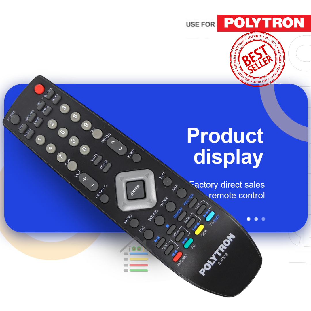 REMOTE TV POLYTRON DIVA U SLIM ANALOG TABUNG LED 81F579