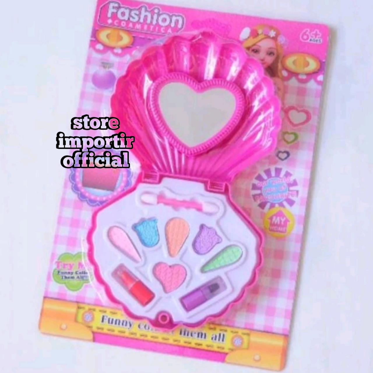 make up mainan anak ukuran besar HD128 Make Up Bentuk Kerang | Mainan Anak Make Up Kosmetik Kerang Murah