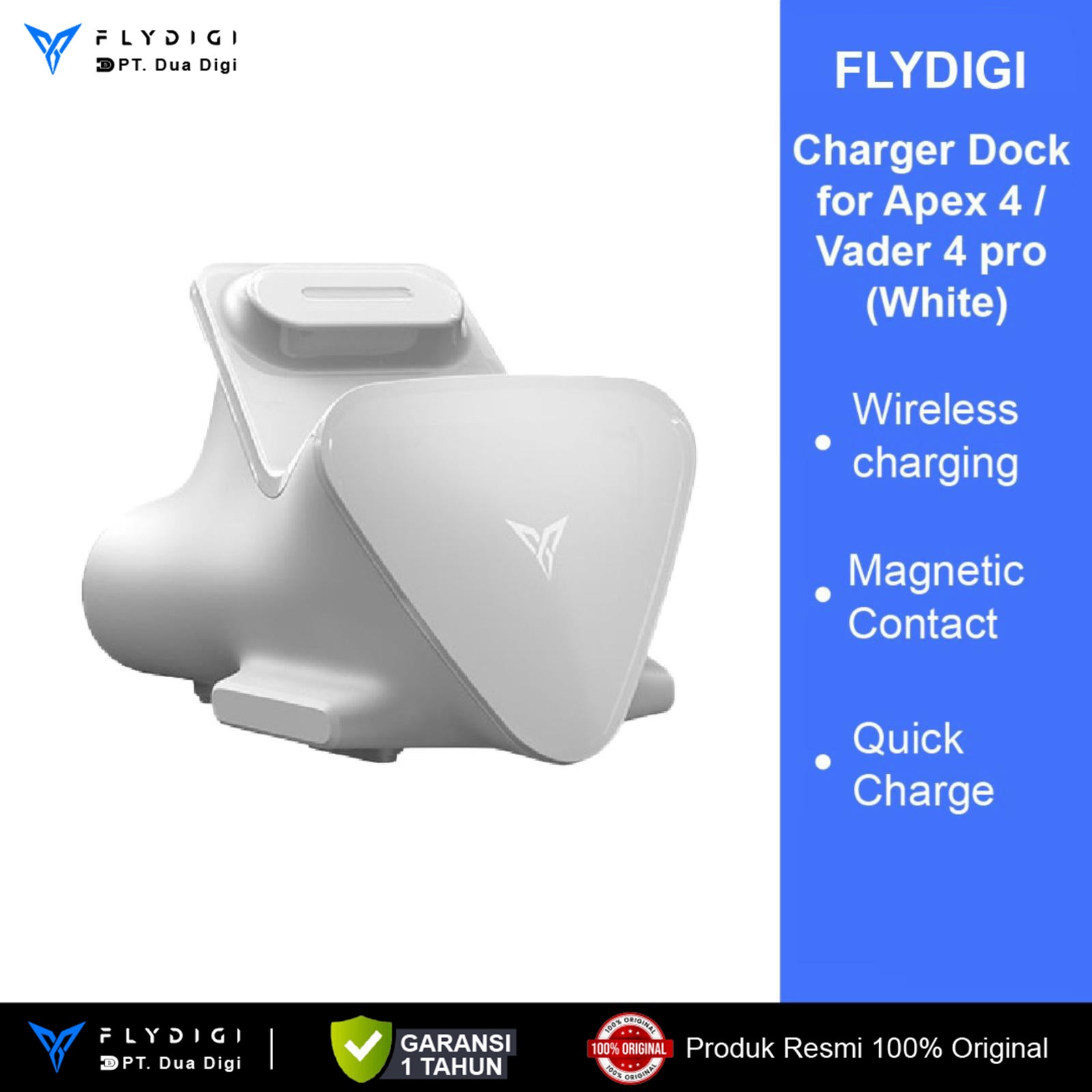 FLYDIGI Charger Dock for Apex Series Vader Series ⁠(White)