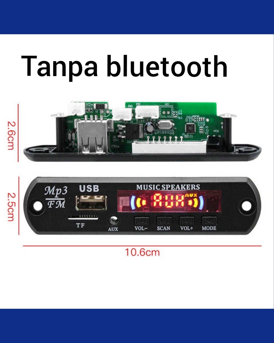 Mp3 Modul tanpa Bluetooth 12V radiofm bisa cod