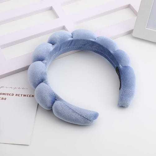 Bayar Di Tempat - Bandana Fluffy Lucu Gaya Korea / Hairband Cloud Tebal Empuk