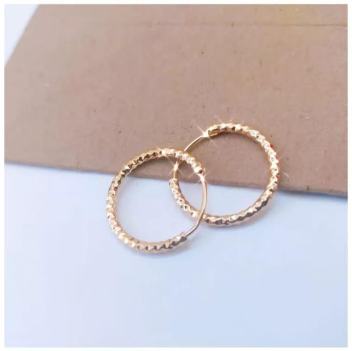 Anting Polos Xuping Lapis Emas Gaya Korea 2021 -2022