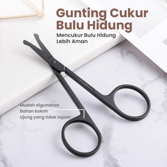 Gunting Bulu Hidung Kumis Kecil Stainless Steel alis korea jenggot