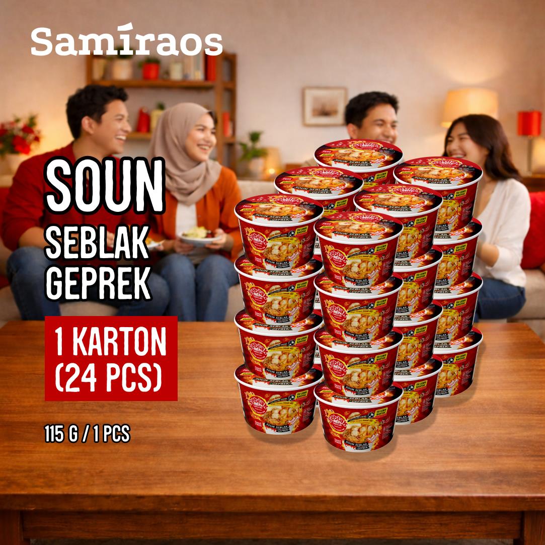 SAMIRAOS - 1 Karton Soun Seblak Geprek (24 Pcs)