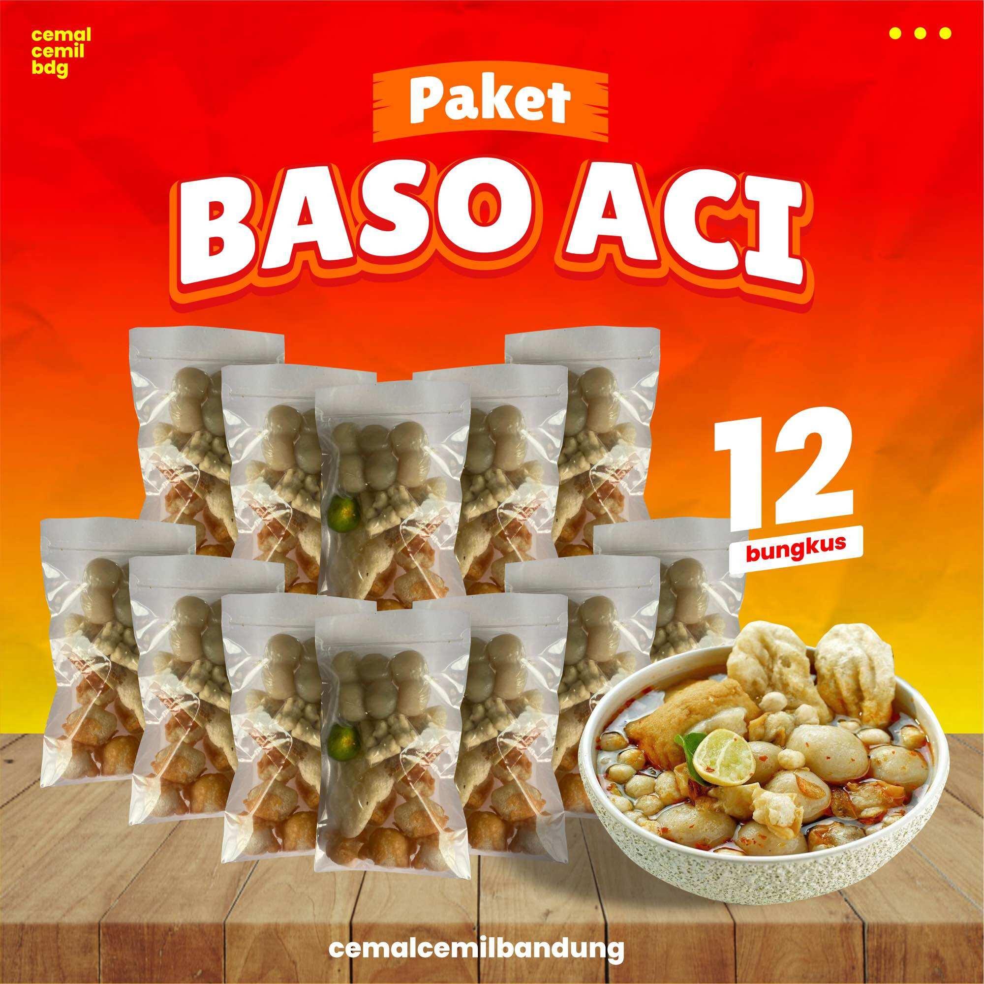 PAKET BASO ACI 12 BUNGKUS / BAKSO ACI VIRAL / BAKSO ACI KHAS BANDUNG / HARGA GROSIR TERMURAH