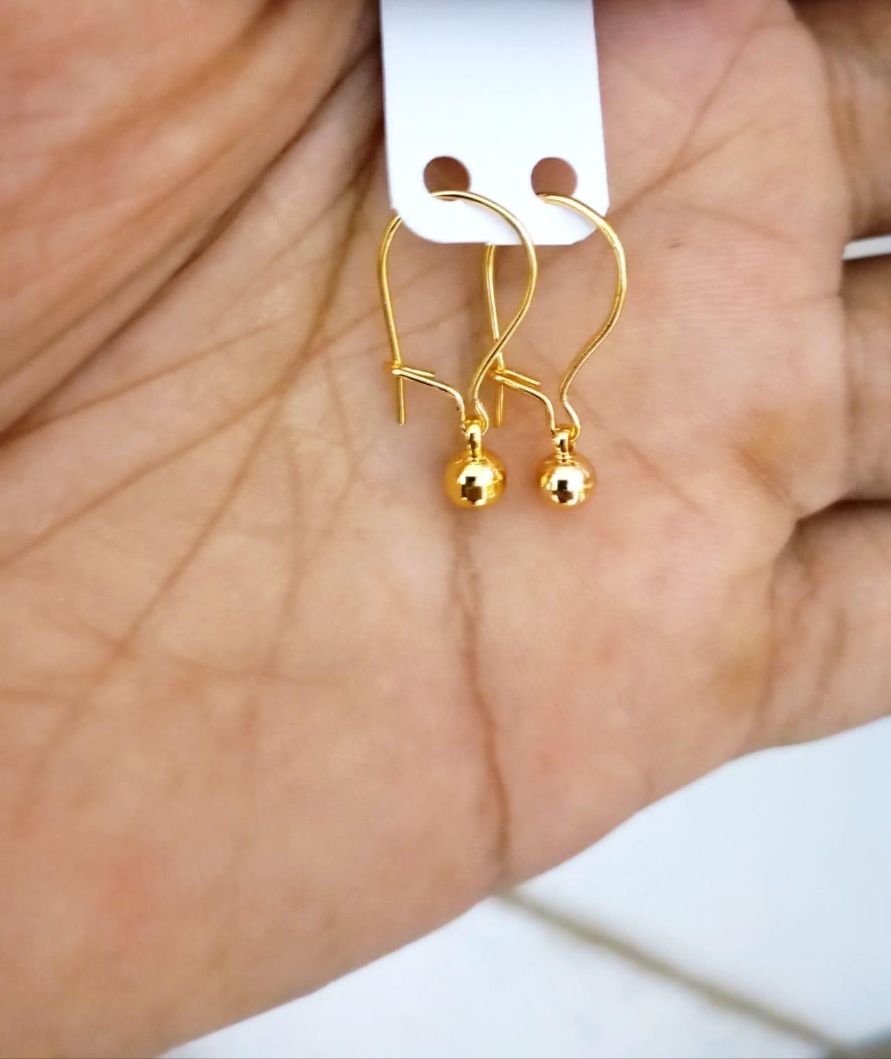 Anting Titanium Tripel Rumbai Anti Karat Import