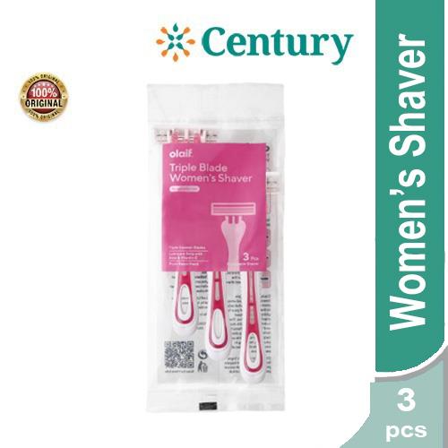OLAIF TRIPLE BLADE WOMENS SHAVER FOR EVERYDAY USE 3 PCS / ALAT CUKUR