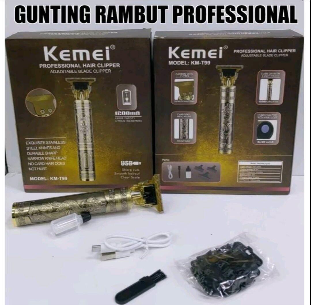 Kemei PG809A / KM PG809A Alat Cukur Rambut Elektrik Profesional Rechargeable Kemei KM bonus gunting sasak