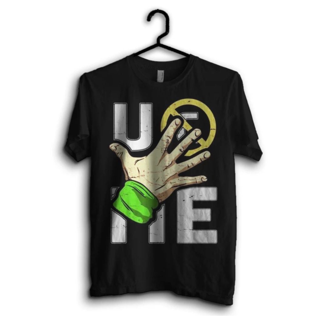 T-Shirt John Cena Combed Digital Lengan Panjang Hitam
