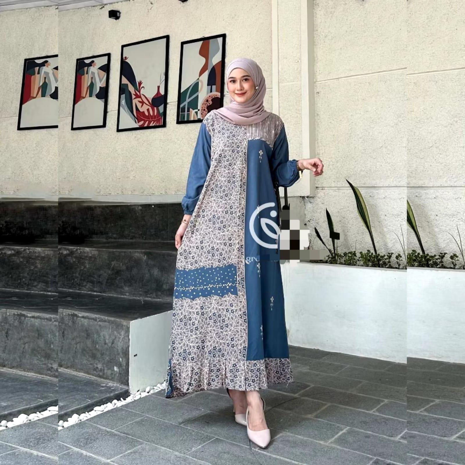 GAMIS SONATA RAYON PREMIUM MOTIF BAWAH REMPEL
