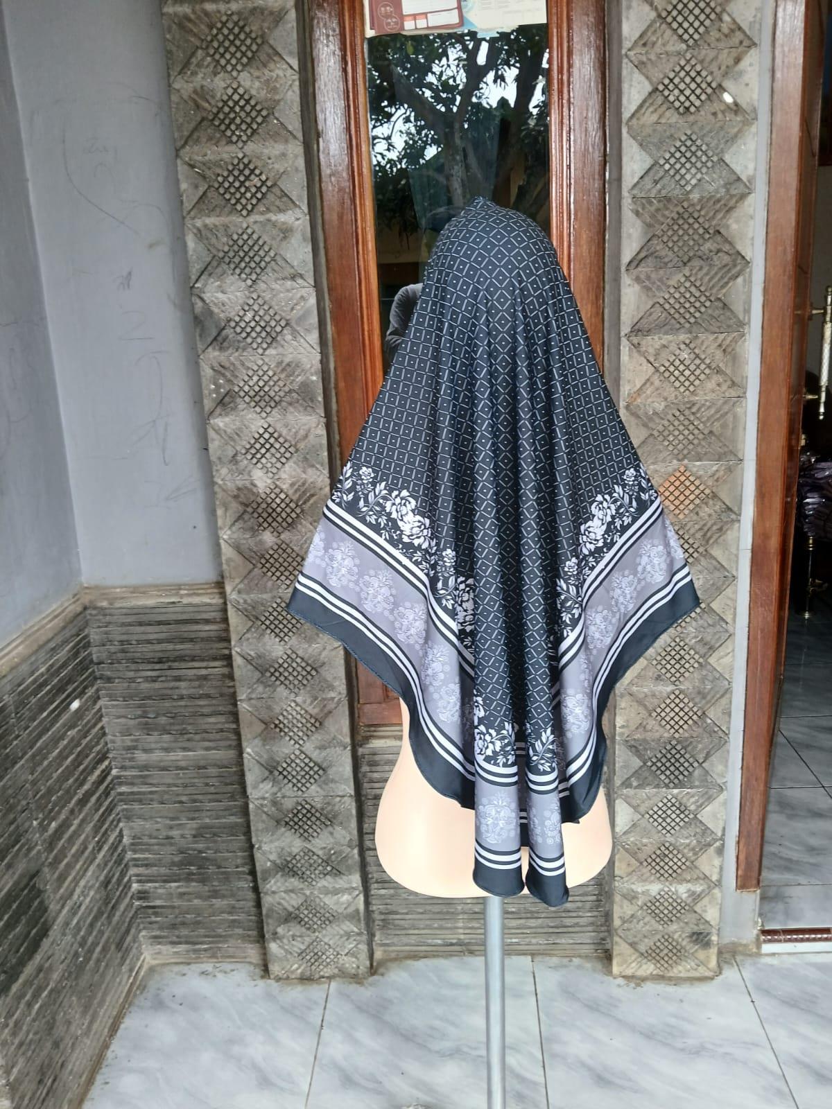 Hijab Bergo Instan Daily Jersey Motif Printing Azizah