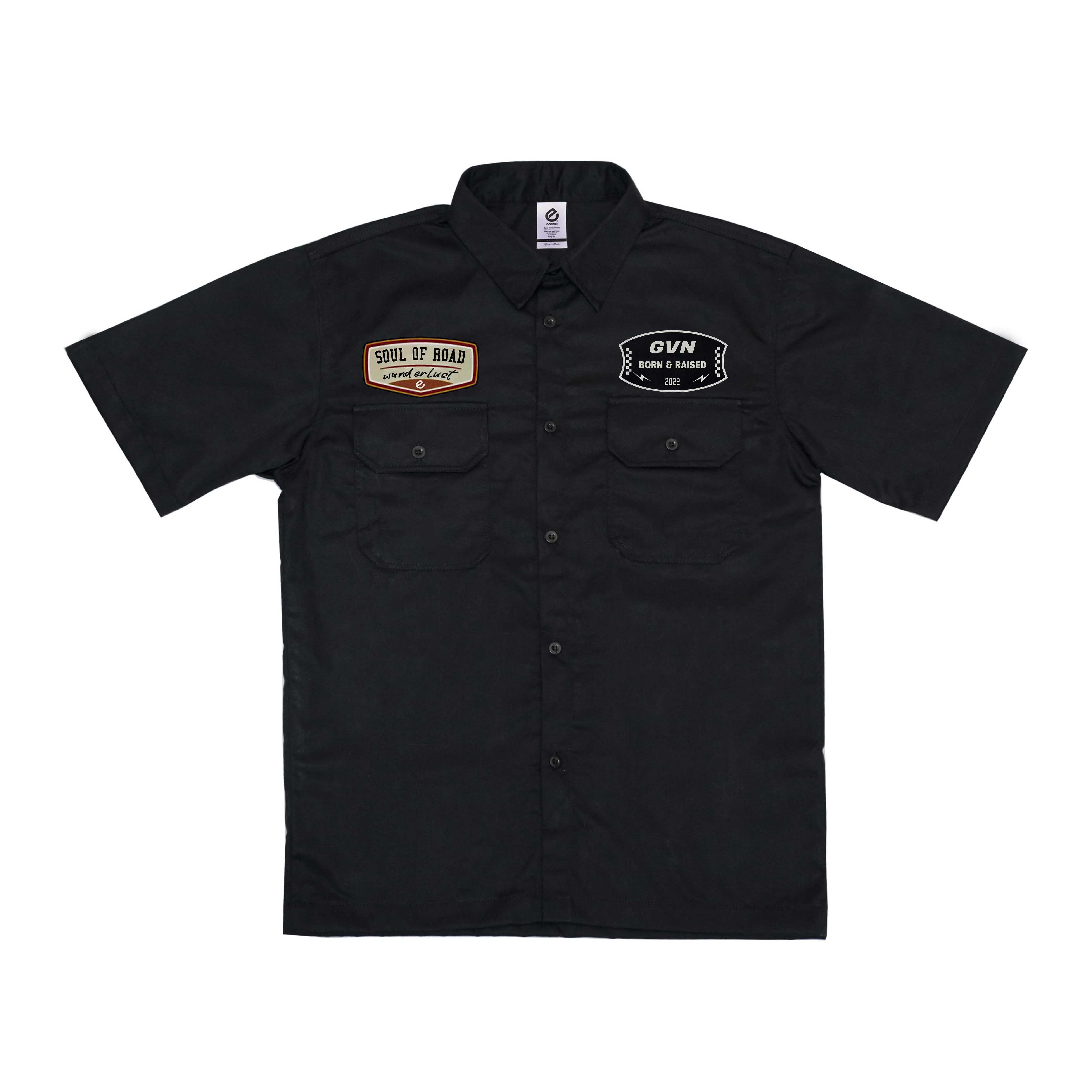 Goovin Workshirt Wanderlust Kemeja Lengan Pendek