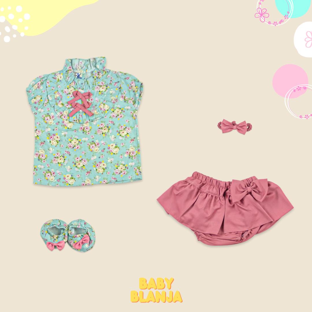 Baju Bayi Perempuan 0 6 Bulan Zelina Set
