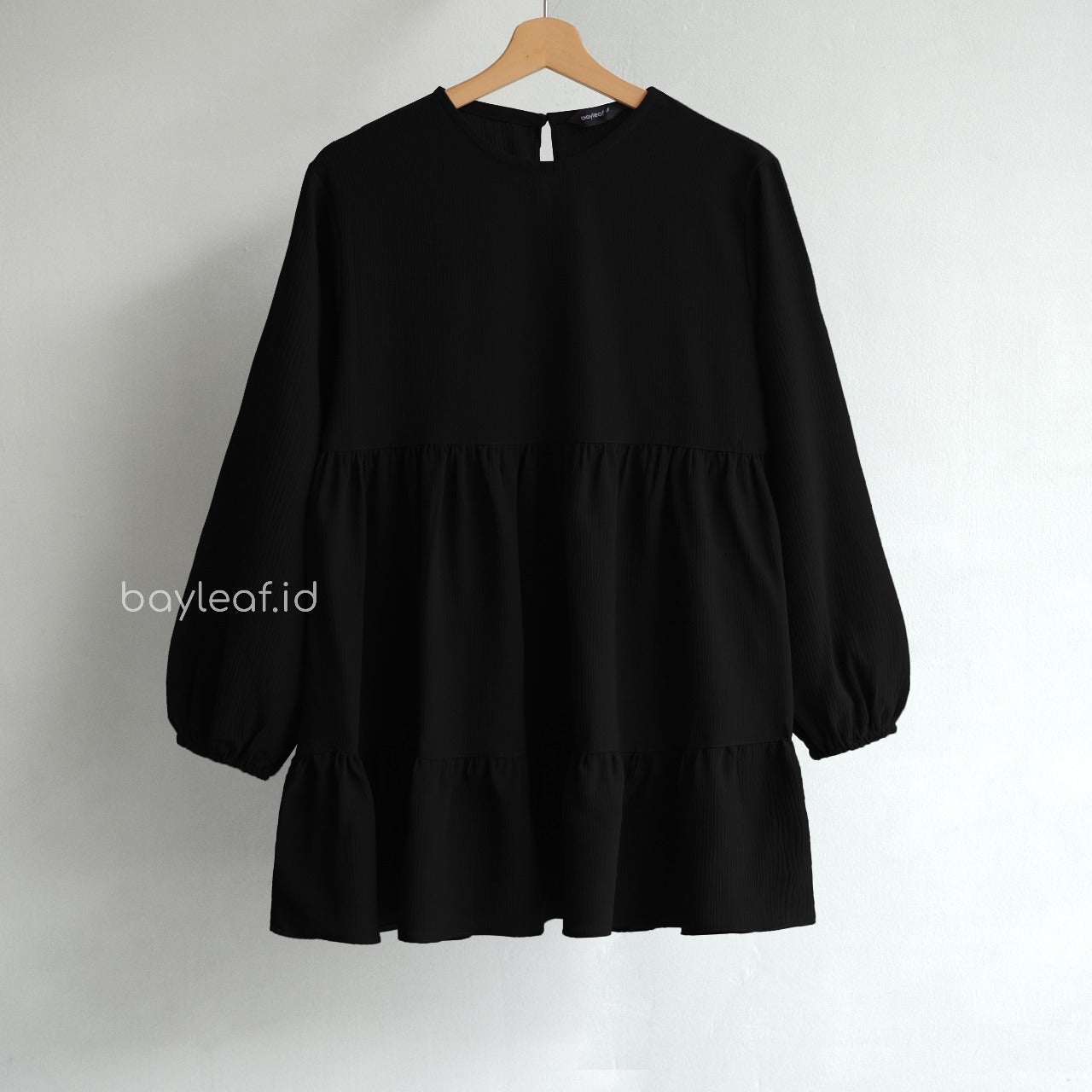 Bayleaf.id Lyora Blouse Atasan Wanita Longsleeve / Atasan Casual Look Busui Bumil Friendly / Blouse Casual Wanita