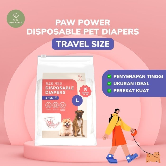Popok Anjing Daya Serap Terbaik PAW POWER Pet Diaper Pampers Trial
