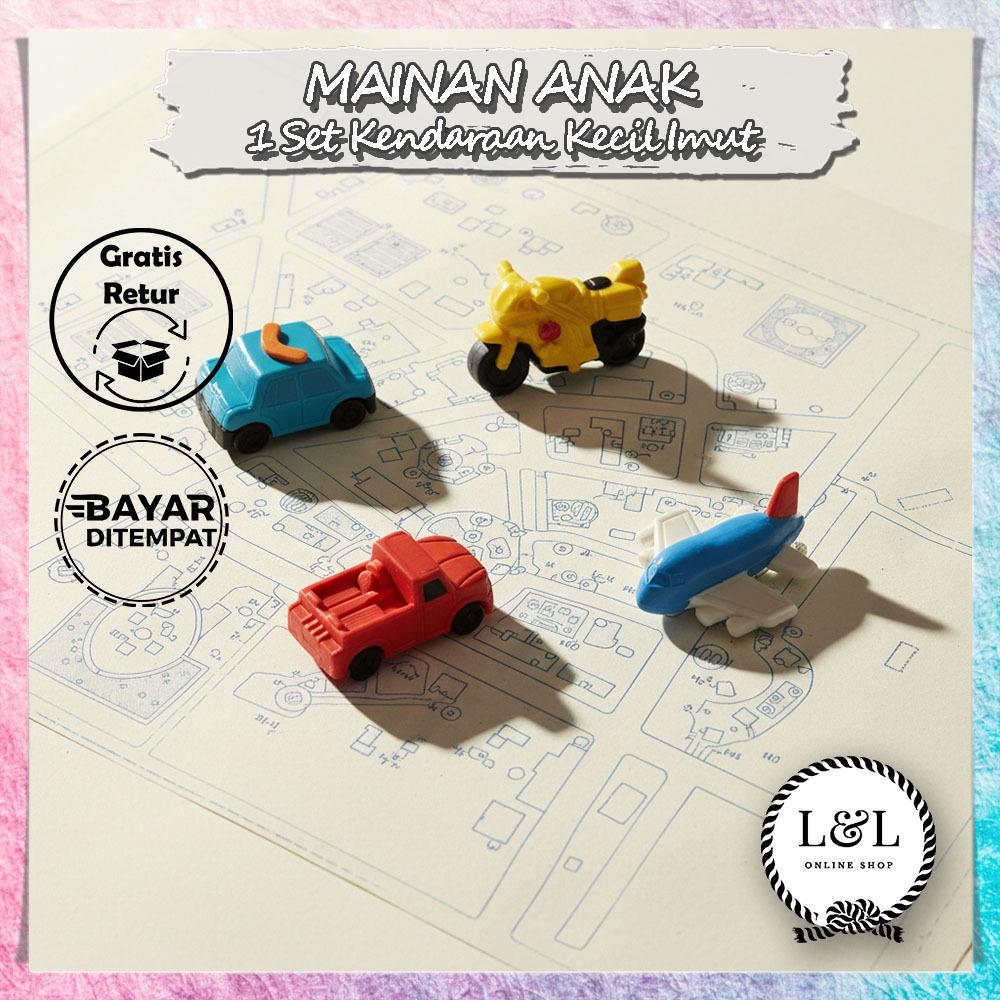 Mainan Anak Set Kendaraan Mini Mainan Anak Edukatif Transportasi Koleksi Mainan Anak Kendaraan Kecil Warna-warni