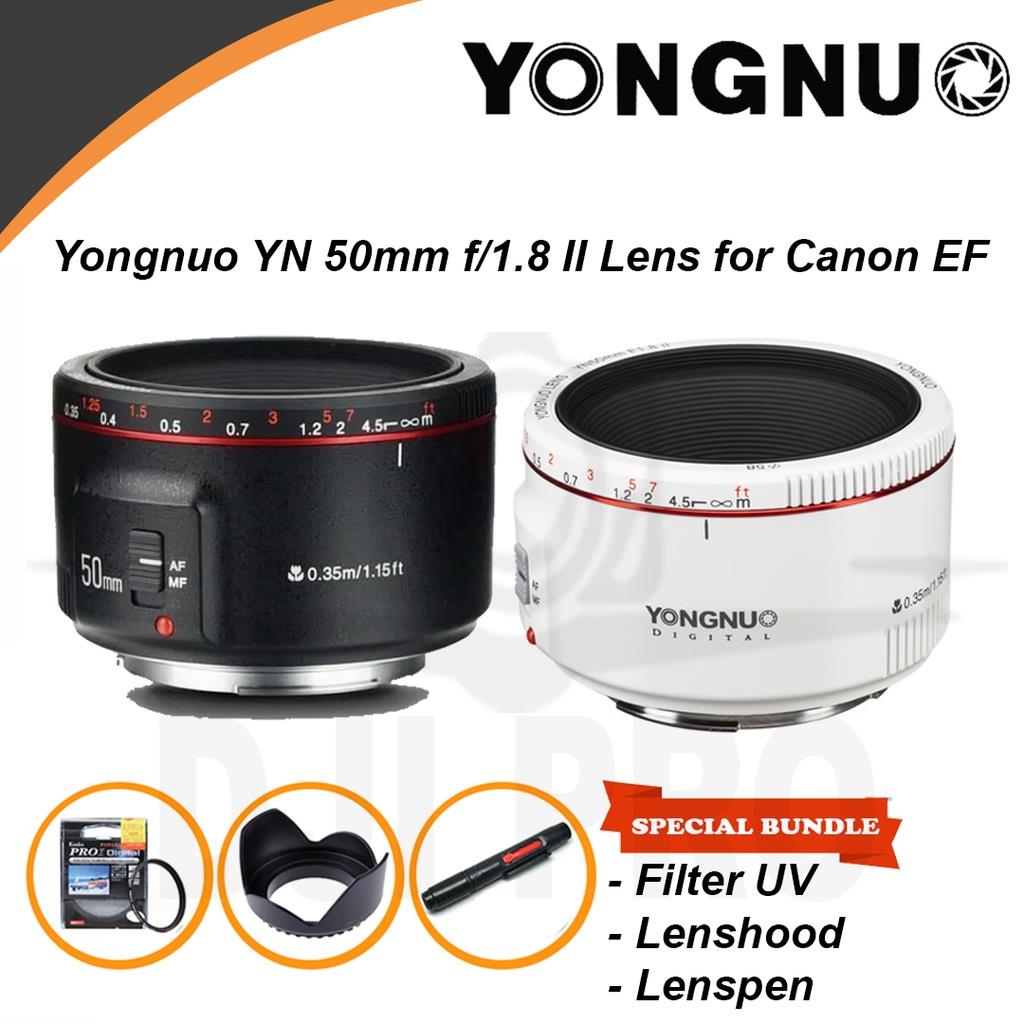 LENSA FIX YONGNUO CANON 50MM F1.8 MARK II - LENSA BOKEH