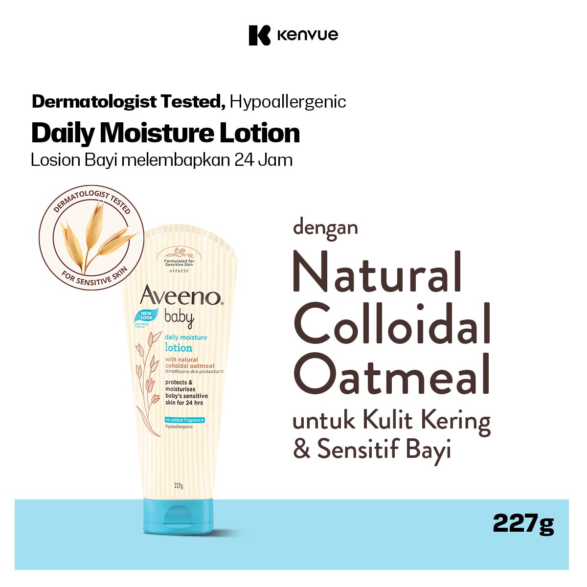 Aveeno Baby Daily Moisture Lotion 227gr - Losion Bayi